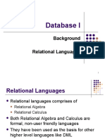 Week04 - Relational Languages