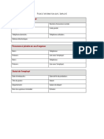 Fiche Information Employe PDF