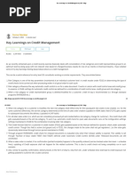 Key Learnings on Credit Management _ SAP Blogs