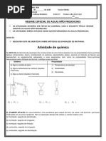 Atividade Sobre Misturas e Substâncias (6° Ano) | PDF