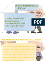 Perkembangan Psikososial Lansia PPT