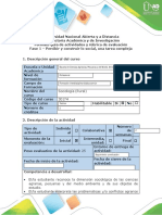 Guía de Actividades y Rúbrica de Evaluación - Fase 1 - Percibir y Construir Lo Social, Una Tarea Compleja