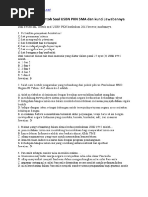 12+ Contoh Soal Usbn Pkn Sma Dan Jawabannya 41 Photos
