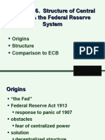 Chapter 16. Structure of Central Banks & The Federal Reserve System Chapter 16. Structure of Central Banks & The Federal Reserve System