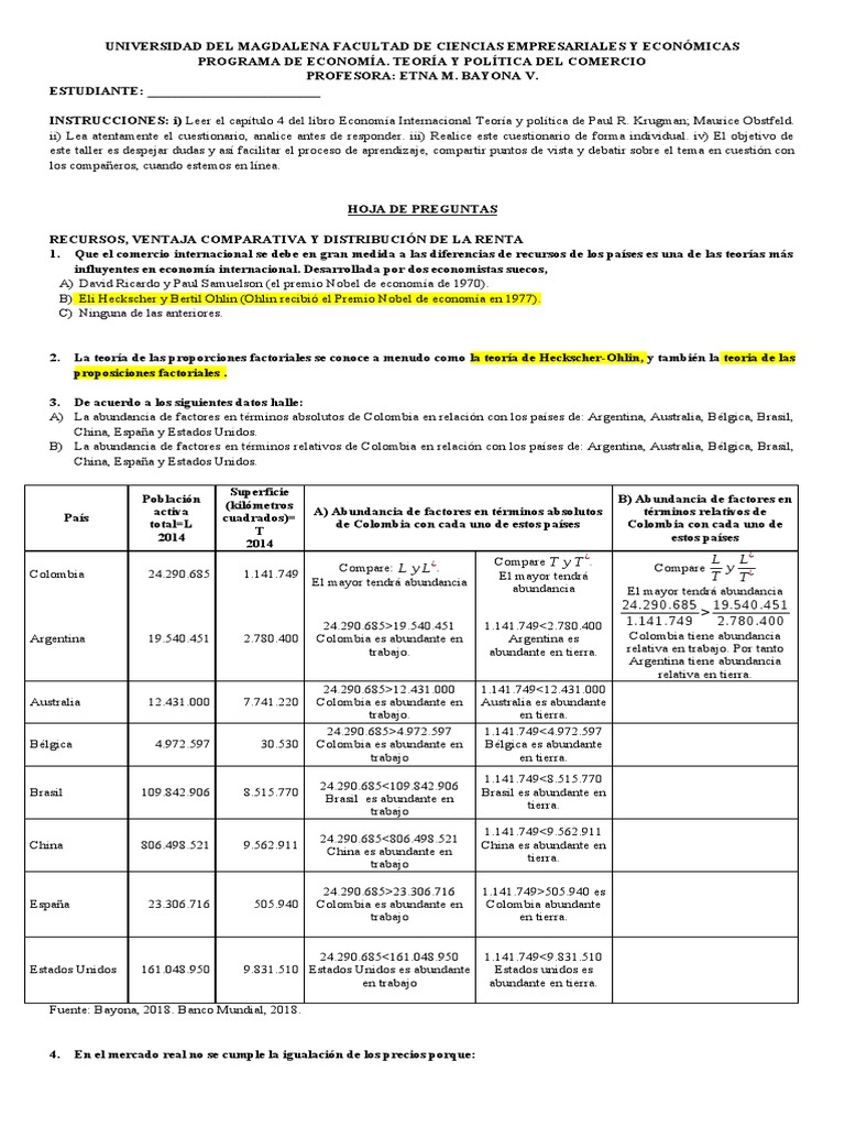 Taller Modelo H-O | PDF | Alaska | Rusia