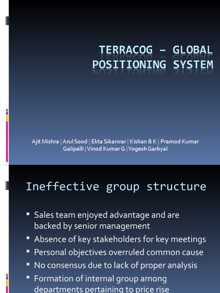 Terracog Global Positioning System PDF