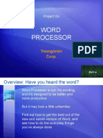 Word Processor: Youngistan Corp