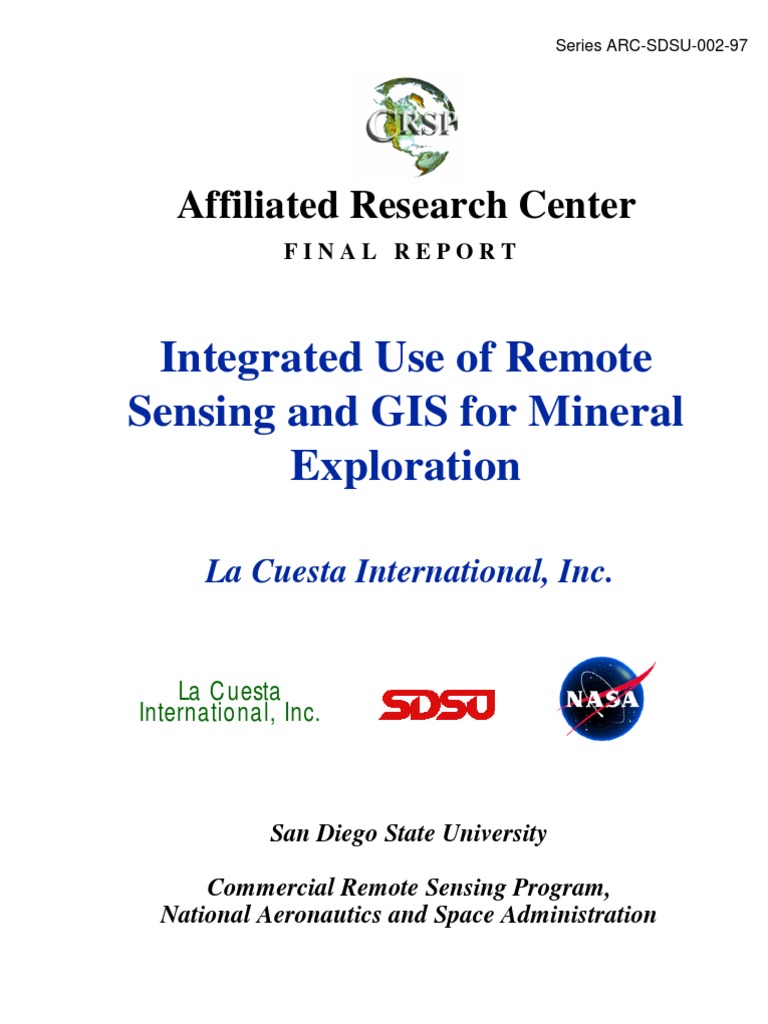Remote Sensing for Mineral Exploration | PDF | Fault (Geology) | Remote ...
