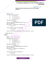 RD Sharma Solutions For Class 10 Chapter 2 Polynomials PDF