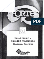 Paulo Freire y Orlando Fals Borda: Educadores Populares