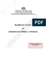 Bachillerato Técnico en Administración Pública y Tributaria