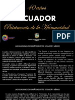 40 Anios Ecuador Patrimono de La Humanidad PDF