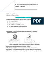 Guía de Diagnóstico Ciencias Naturales 5