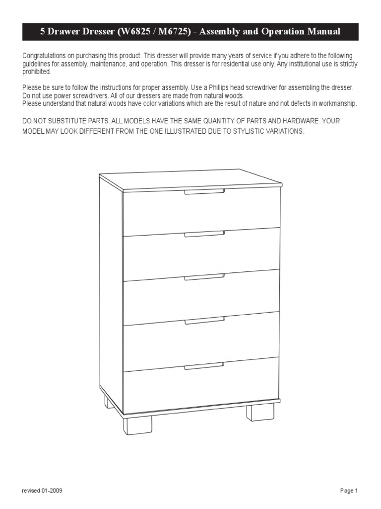 Dresser Instructions PDF | PDF | Screw | Tools