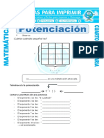 Ficha Que Es Potenciacion para Cuarto de Primaria