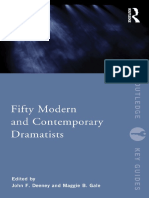 50 Modern and Contemporary Dramatists