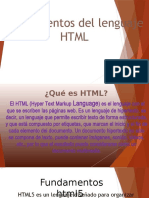 Fundamentos Del Lenguaje HTML