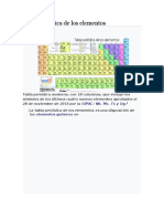 Tabla Periódica de Los Elementos