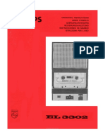Philips EL 3302 Cassette Recorder manual