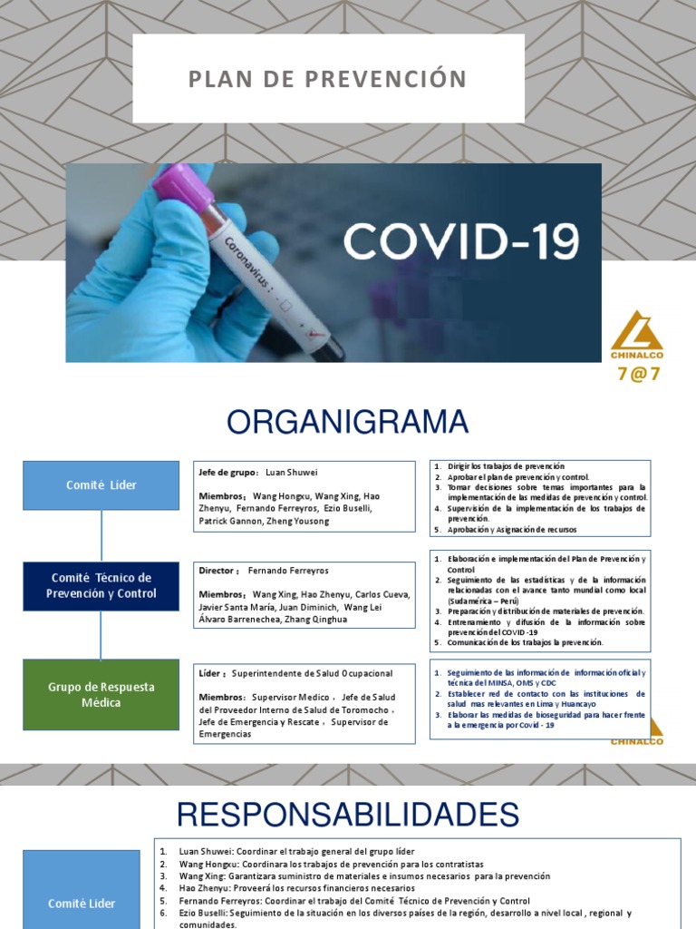 Plan Prevención Covid-19 PDF | PDF | Salud pública | Ciencias de la Salud