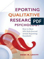 Heidi M. Levitt - Reporting Qualitative Research in Psychology_ How to Meet APA Style Journal Article Reporting Standards-American Psychological Association (2020)
