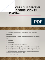Factores Que Afectan A La Distribucion en Planta
