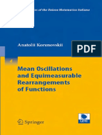 Korenovskii A. Mean Oscillations and Equimeasurable Rearrangements of Functions (Springer, 2007) (ISBN 3540747087) (194s) - MCF