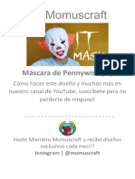 Máscara de Pennywise Papercraft
