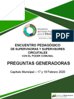 Encuentro Pedagogico de Supervisoras y Supervisores Circutales Con El Poder Comunal