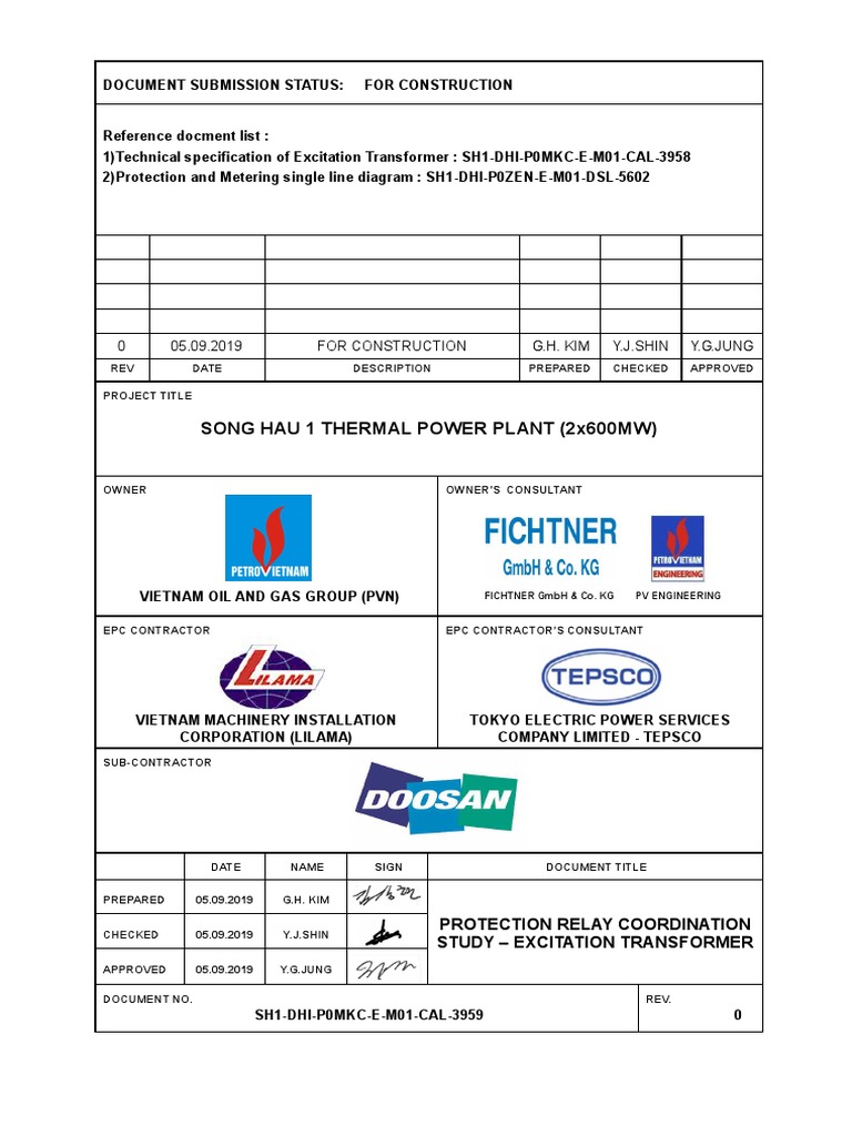 Relay Protection Settings Guide | PDF | Transformer | Electrical ...