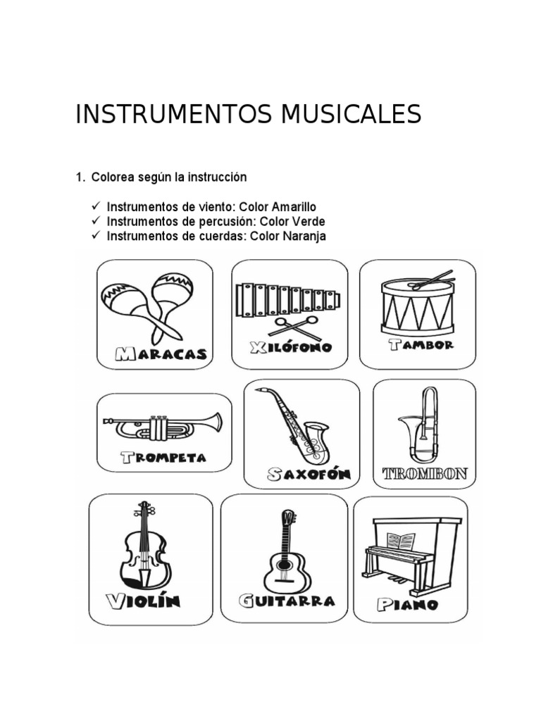 Instrumentos Musicales Jardin | PDF