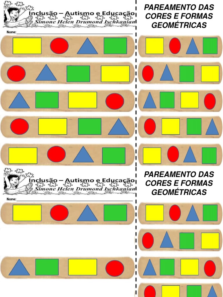 Cores e Formas - Imprima gratuitamente