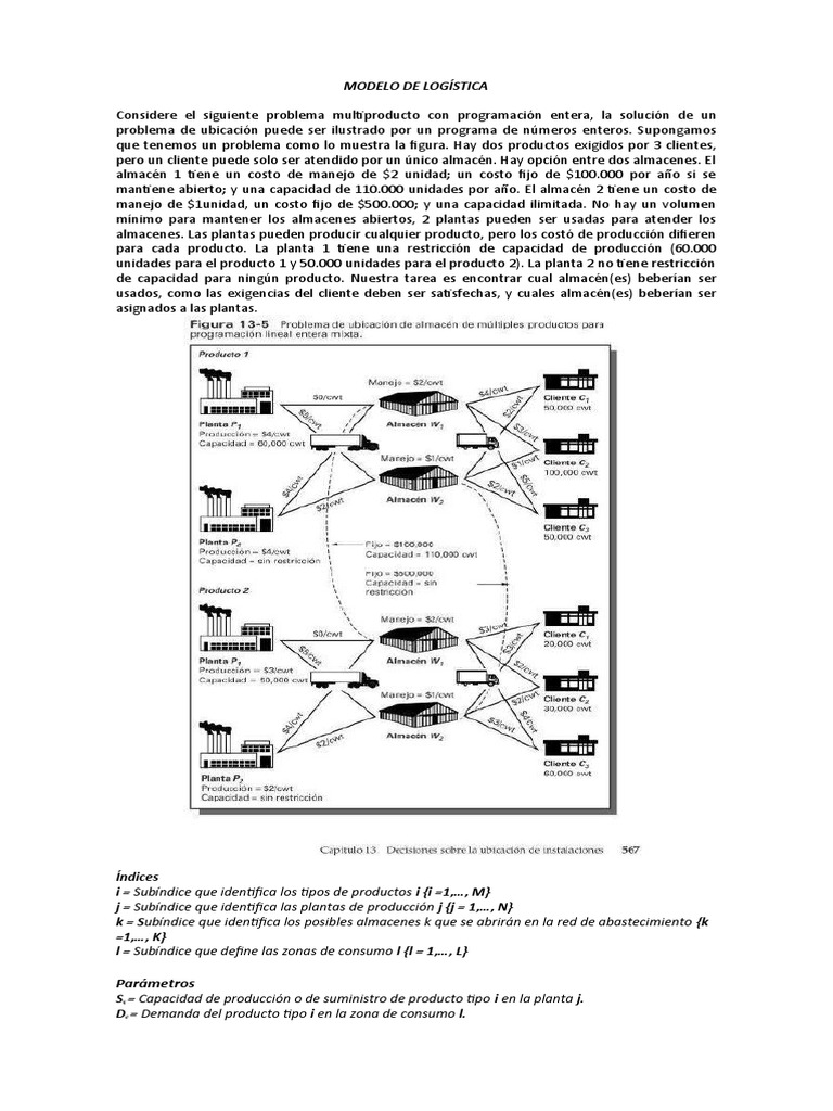 Modelo de Logística | PDF | Logística | Enseñanza de matemática