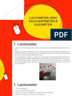 LACTOMETER BRIX SACCHAROMETER OLEOMETER