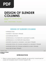 Lecture 6 Reinforced Concrete Slender Column PDF