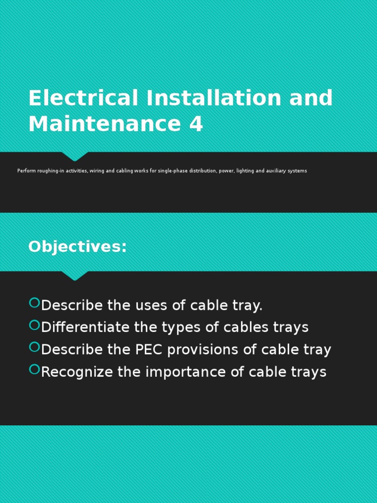 What is a Cable Tray? Define Their Types 