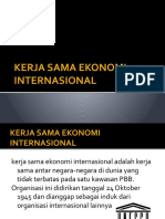 Kerja Sama Ekonomi Internasional