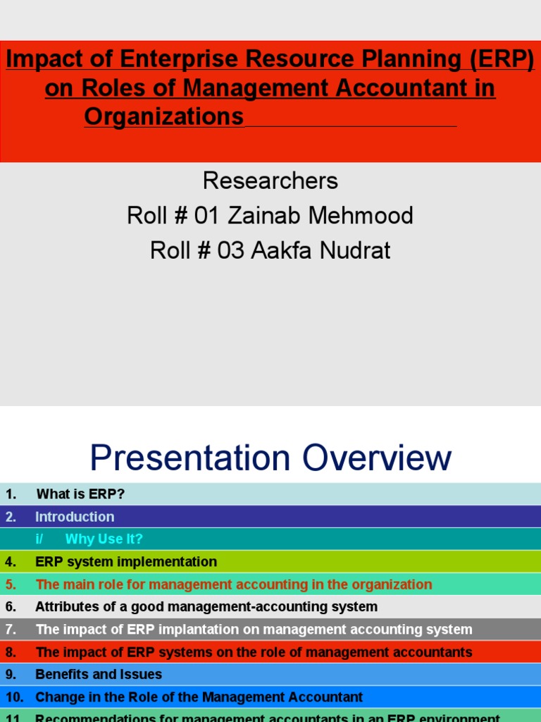 Impact of Enterprise Resource Planning (ERP) | PDF | Enterprise