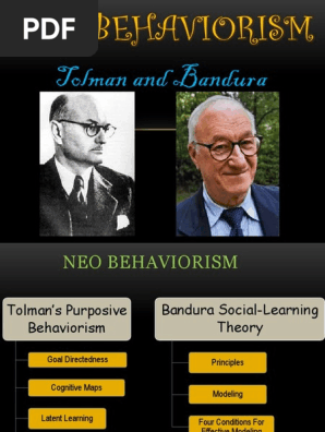 Neo Behaviorism PDF PDF Reinforcement Behaviorism