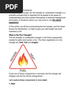 Fire Triangle, Flash & Fire Point, LEL & UEL