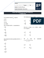Ficha de Matemática PDF
