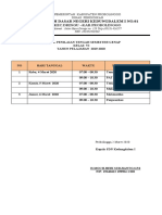 JADWAL PTS KLS.1-6, Semester II 2019-2020 KD 1