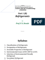 Refrigerants PPT (RAC) by Prof. P. S. Desale