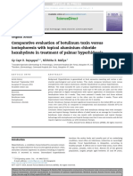 Medical Journal Armed Forces India Volume 70 Issue 3 2014 (Doi 10.1016 - J.mjafi.2014.01.008) Rajagopal, R. Mallya, Nikhitha B. - Comparative Evaluation of Botulinum Toxin Versus Iontophoresis With