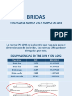 BRIDAS Cambio de Norma DIN A EN1092