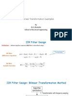 WINSEM2019-20 EEE2005 ETH VL2019205002607 Reference Material I 10-Feb-2020 IIR - Bilinear Transformation Examples