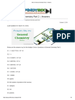 MCQ in General Chemistry Part 2 - Answers