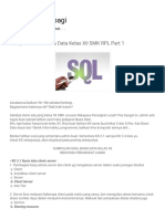 Belajar Itu Berbagi - Kumpulan Soal Basis Data Kelas XII SMK RPL Part 1 PDF