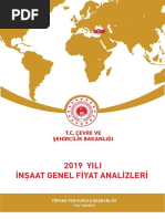 Insaat Fiyat Analizleri 2019 Turkce PDF