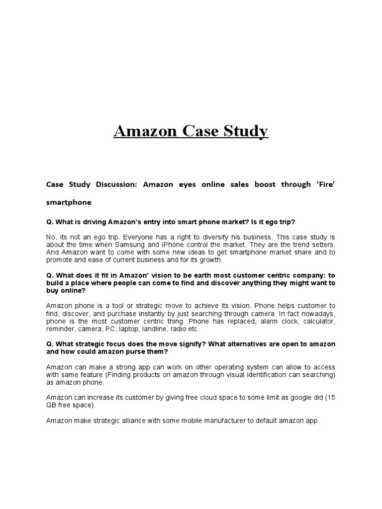 Amazon's Fire Phone Strategy Analysis | PDF